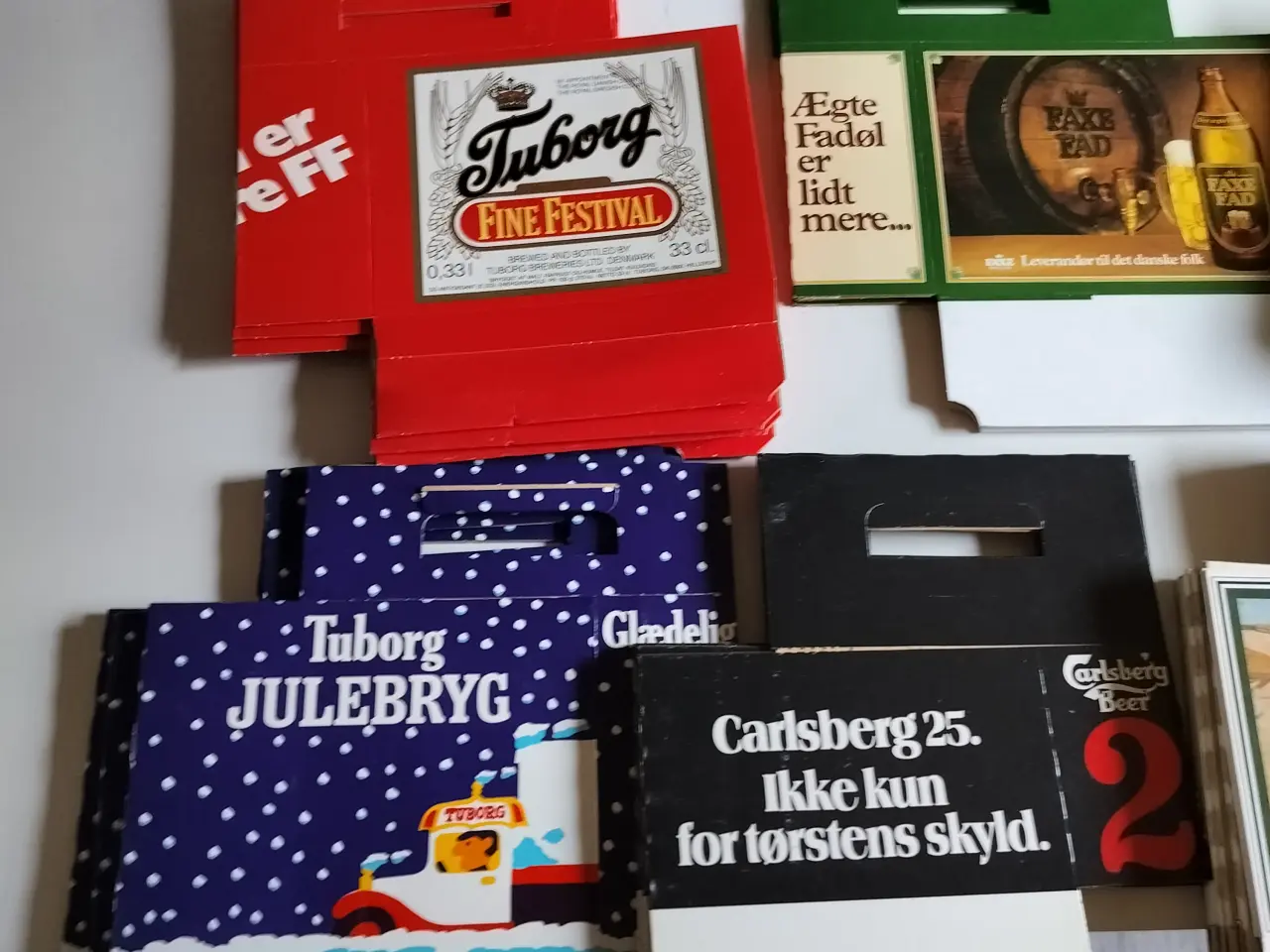 Billede 2 - Gamle 6 pack pap ølkasser
