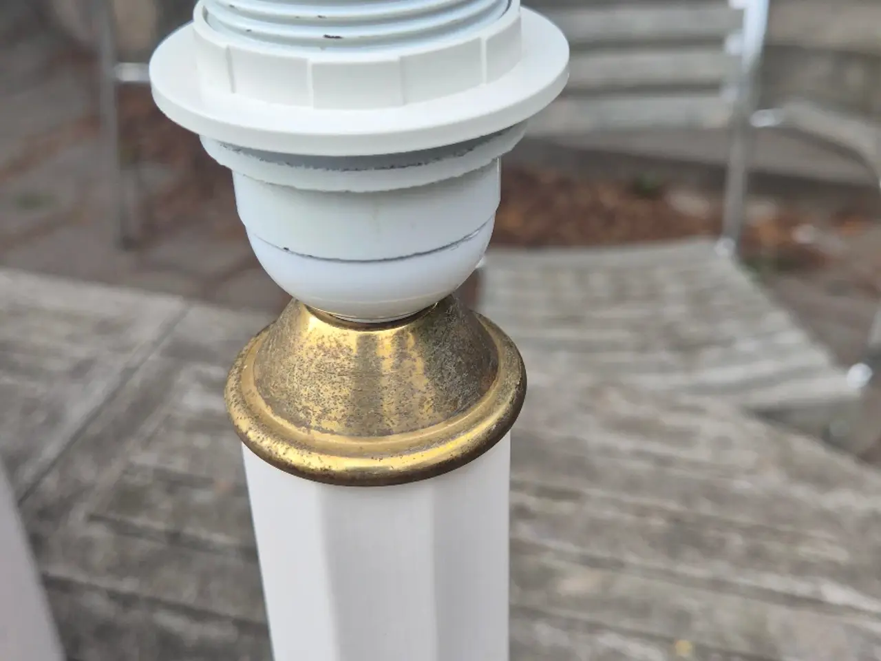 Billede 8 - Stor Heiberg lampe med sandfarvet skærm