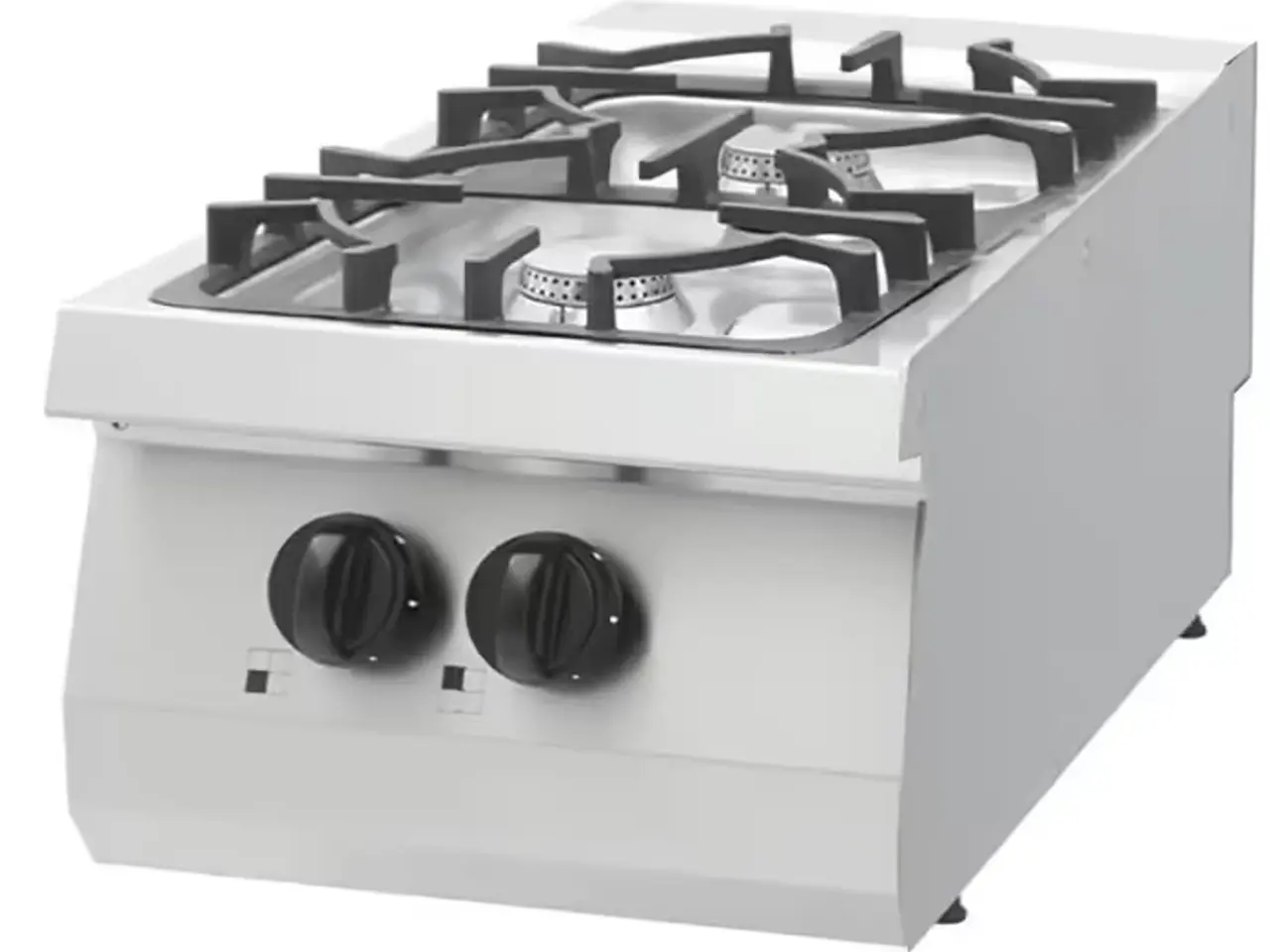 Billede 1 - Heavy Duty Gaskomfur – 2 Blus – 12 kW – Bordmodel