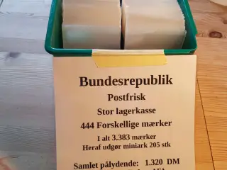 Bundesrepublik (123) postfrisk lagerkasse