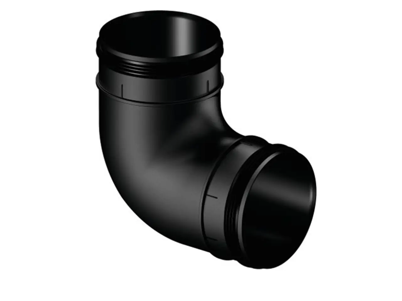 Billede 11 - Uponor ventilations plastbøjninger – 45° & 90° – N