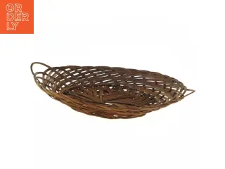 Flettet kurv uden håndtag (str. Ø 28x Ø 20 cm)