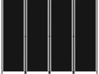 4-panels rumdeler 200 x 180 cm sort