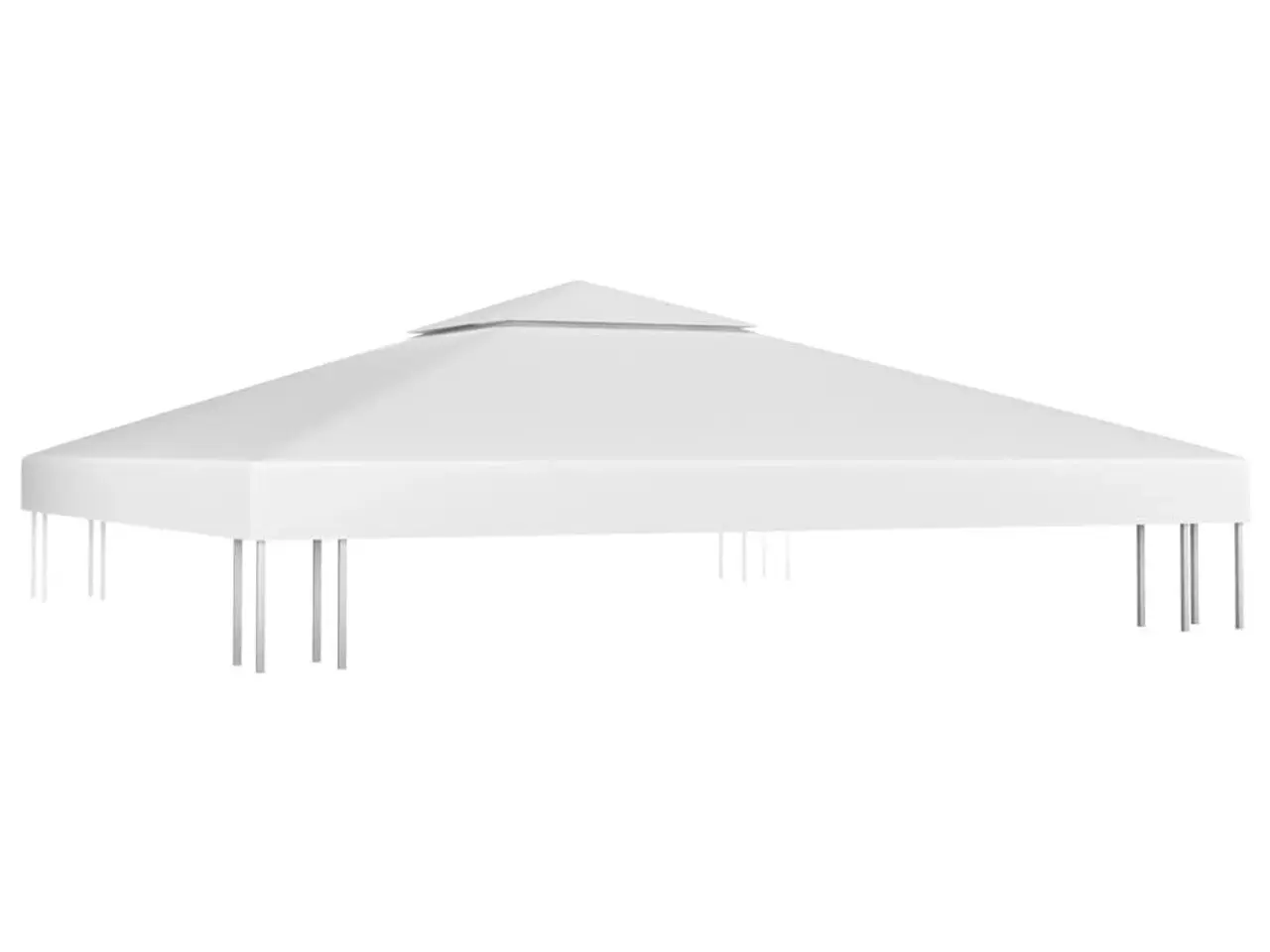 Billede 2 - Pavillontag 2 lag 3x3 m 310 g/m² hvid