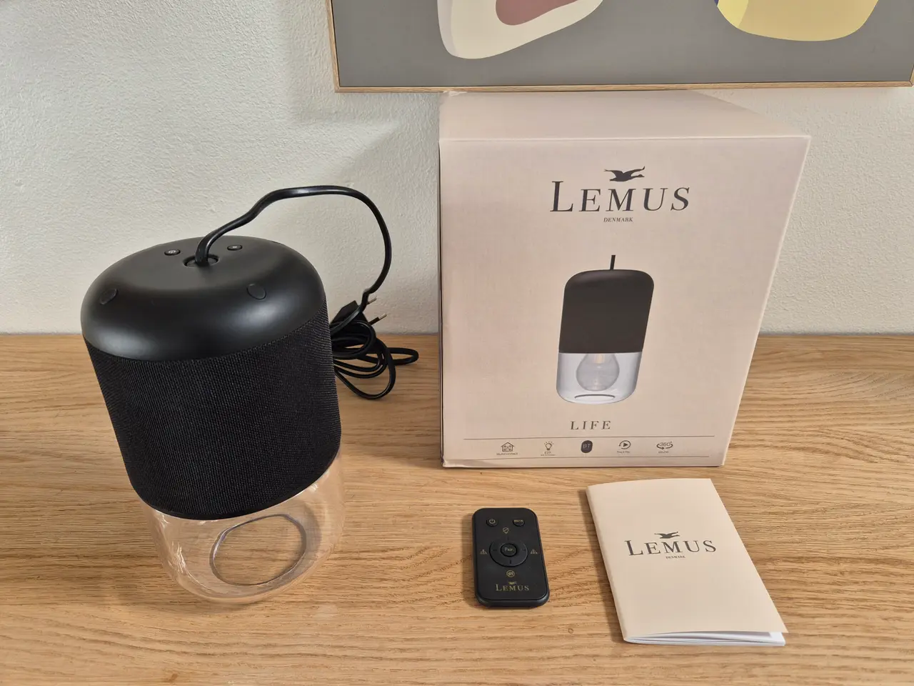 Billede 1 - Lemus Life Bluetooth Pendel – sortmed fjernbetjeni