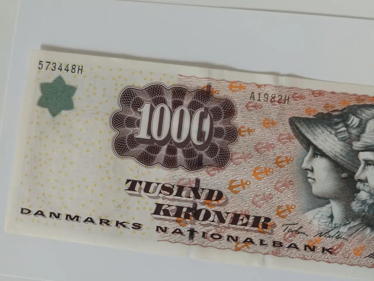 Billede 4 - 1000 Kroner fra 1998. Bankfrisk 