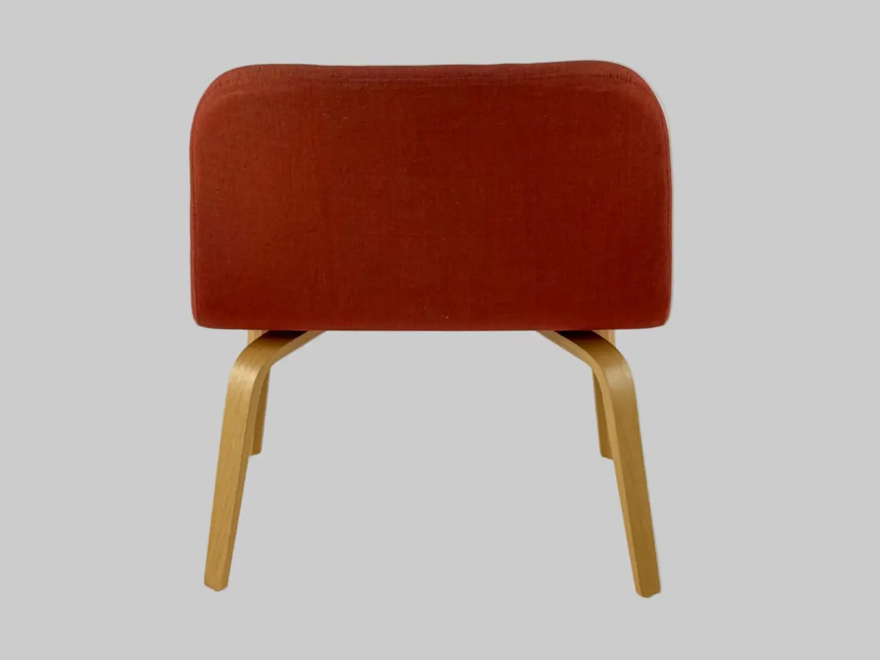 Billede 5 - Muuto Visu Loungestol – Rød/Eg Stel