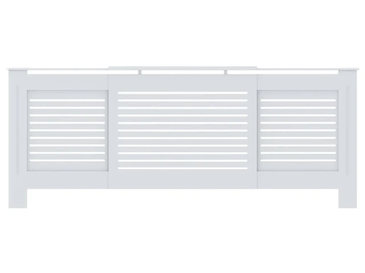 Billede 3 - Radiatorskjuler 205 cm i MDF - hvid, justerbar