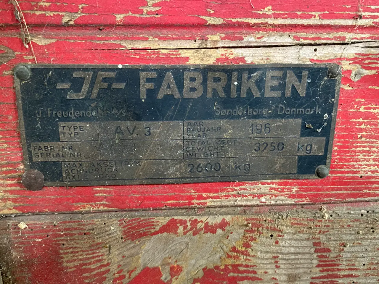 Billede 4 - JF AV3 aflæsser vogn,.
