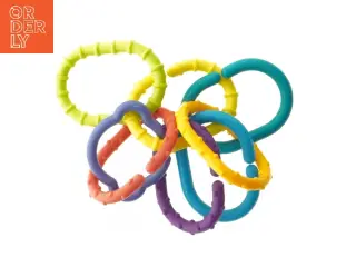 Farverige bideringe til baby (str. 10 cm)