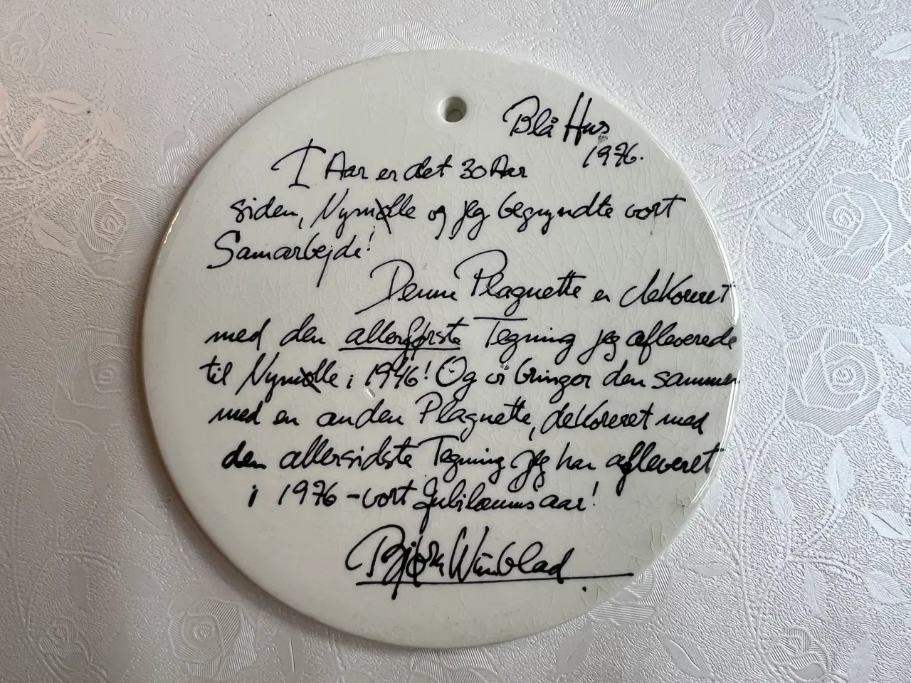 Billede 5 - Smukke sjældne Bjørn Wiinblad jubilæums platter
