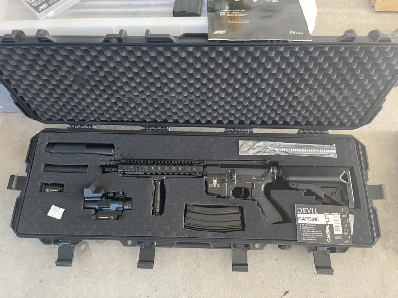 Billede 1 - Air softgun DEVIL Carbine med tilbehør