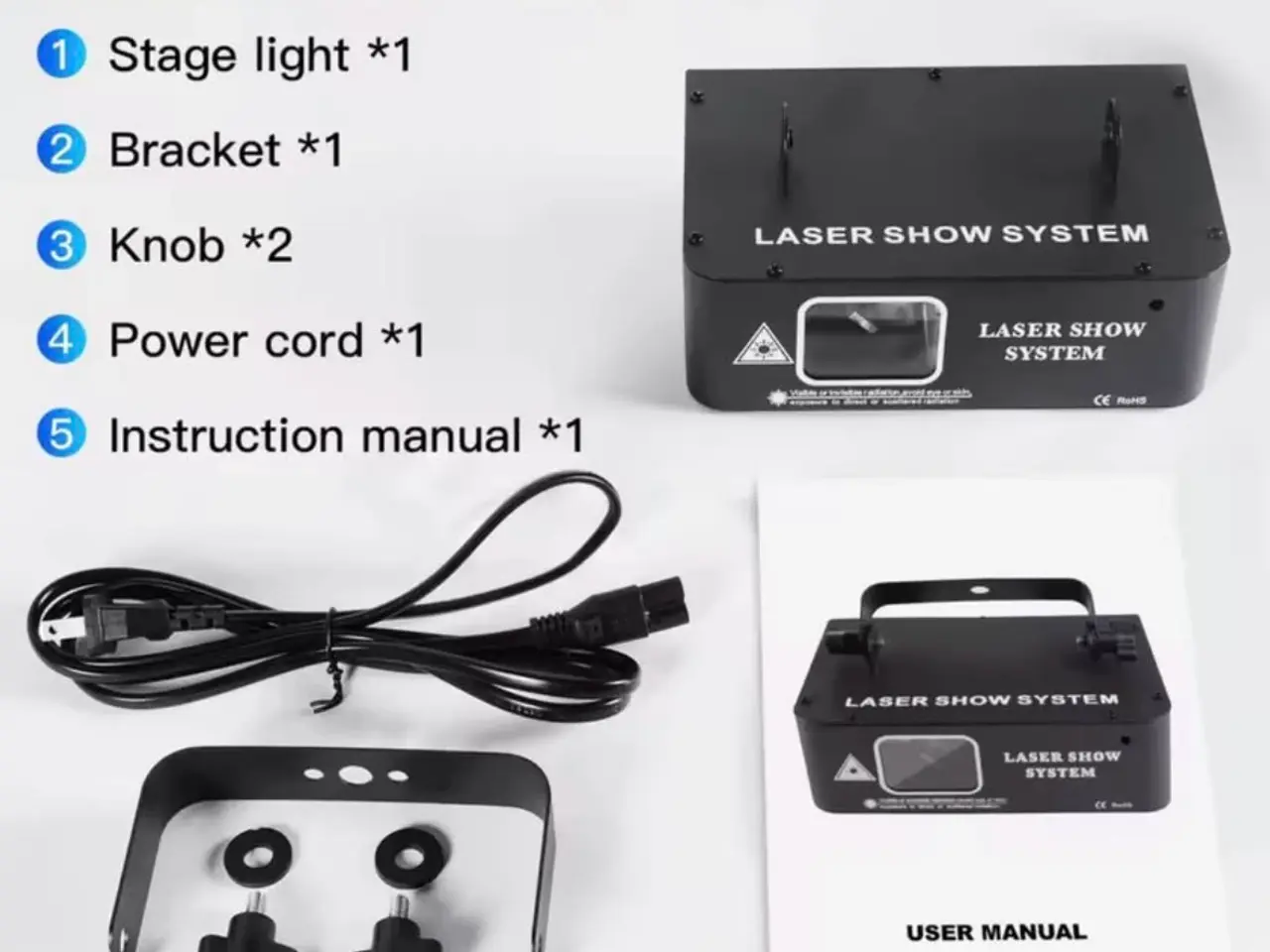 Billede 6 - Røgmaskine med 18 LED, Laser og 5L væske