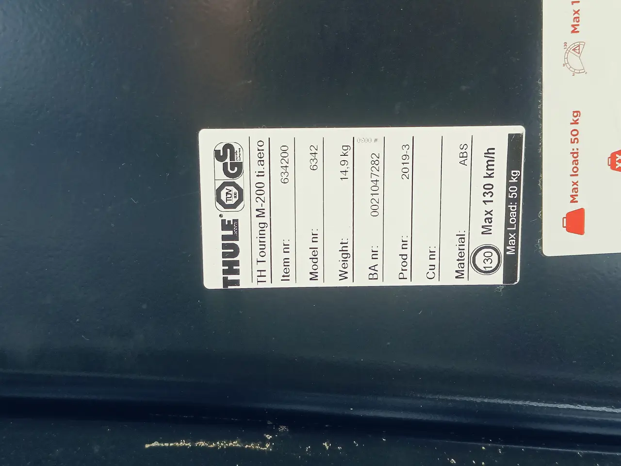 Billede 3 - Thule tagboks 