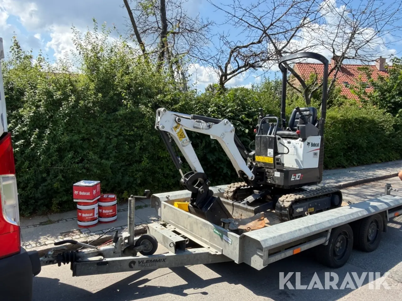 Billede 1 - Gravemaskine med trailer og stort servicekit Bobcat E10Z