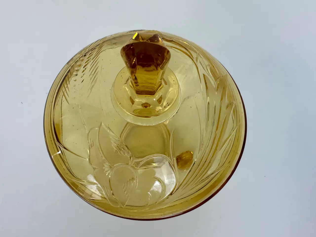 Billede 4 - Vintage glasskål med låg