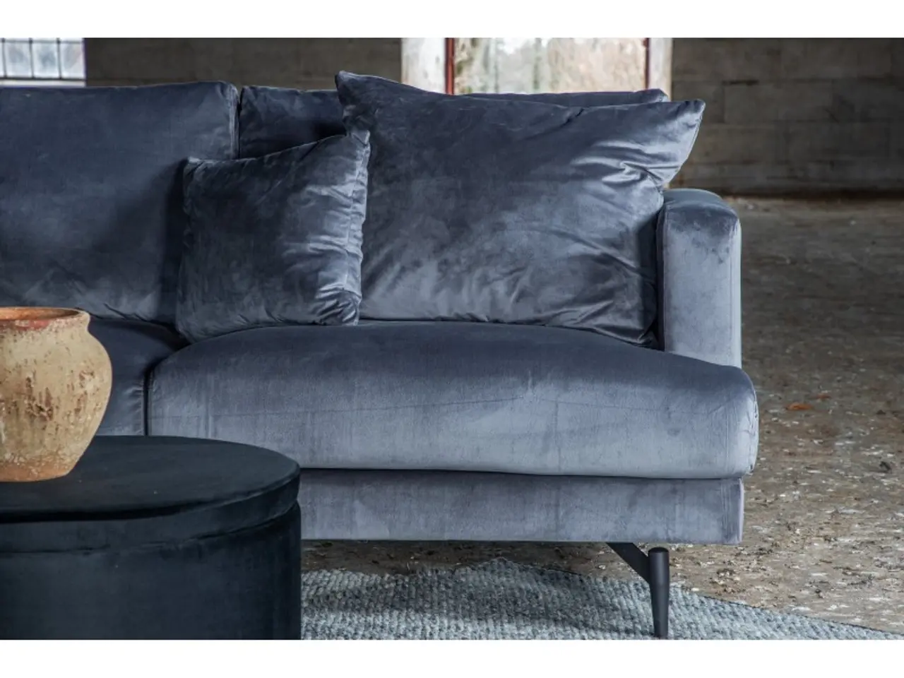 Billede 9 - Sofia 3 personers Sofa  - Sort og Mørkegrå