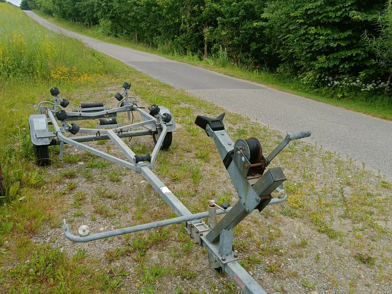 Billede 9 - Sejljolle med ophalervogn 
