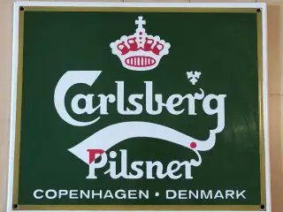 Carlsberg emalje skilt