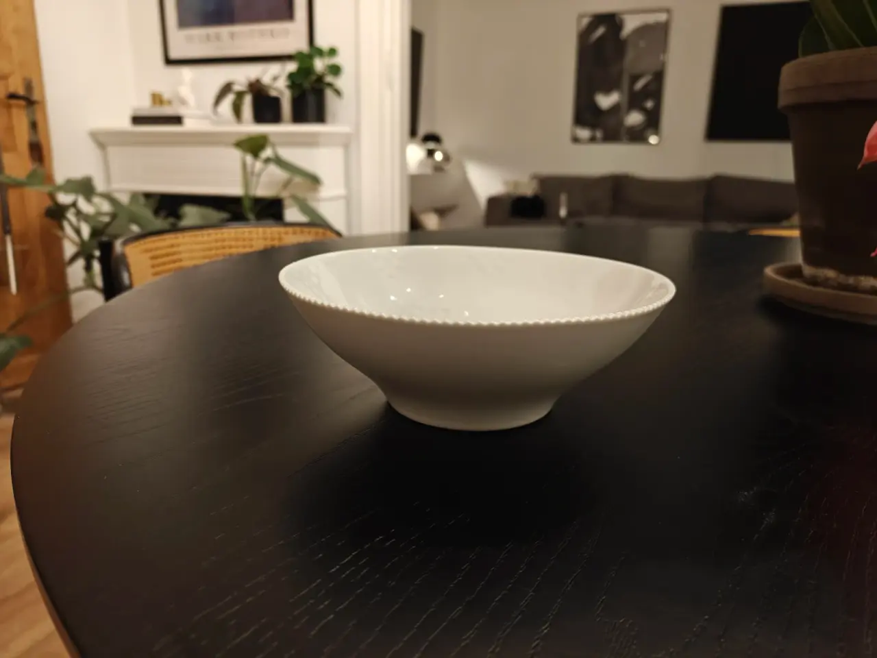 Billede 1 - Royal Copenhagen Hvid Elements skål 78 cl