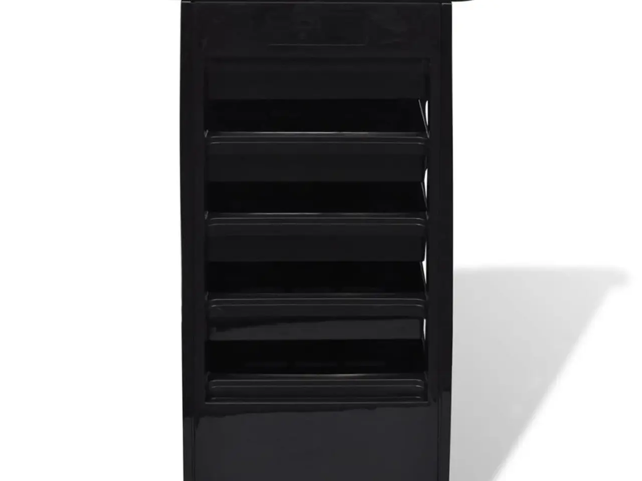 Billede 4 - Plastiktrolley med hjul - salonvogn med 5 skuffer, sort