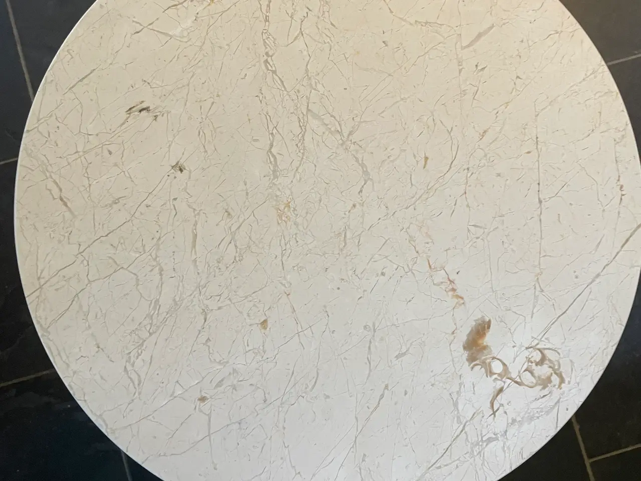 Billede 2 - Sidebord massiv træ og marmor