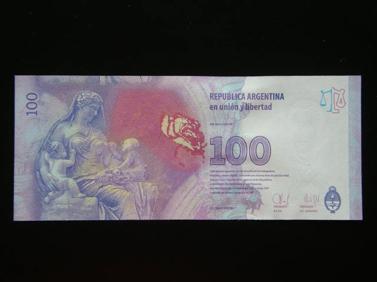 Billede 2 - Argentina 100 Pesos 2014 P358 Unc.
