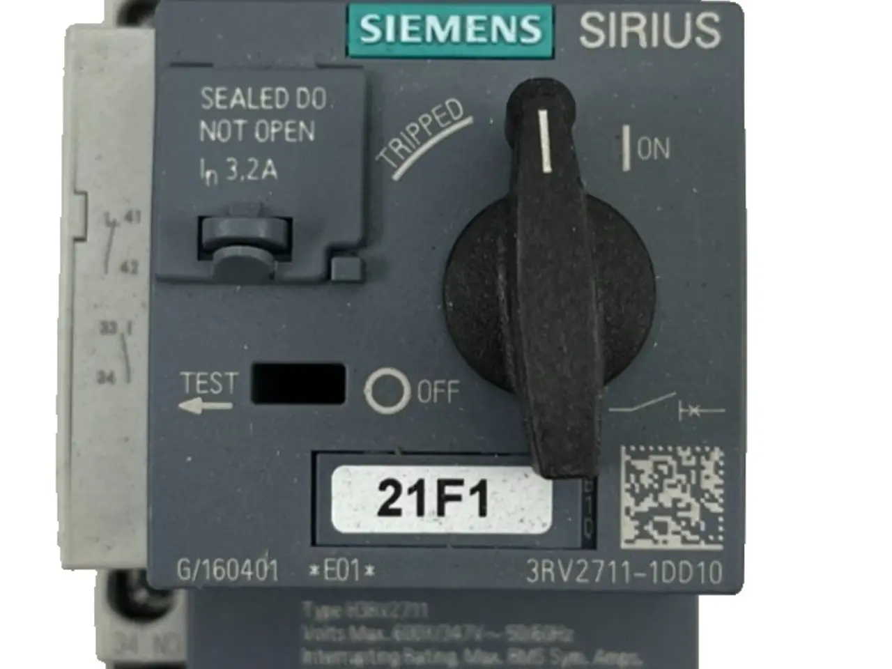 Billede 1 - Siemens SIRIUS 3RV2711-1DD10 Motor Protection 3.2A