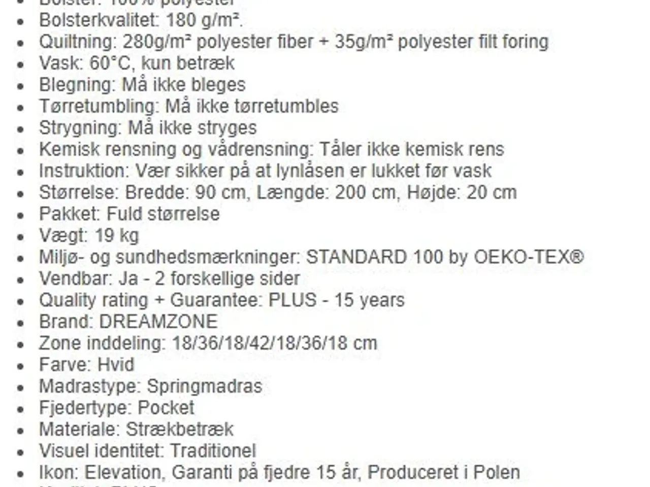 Billede 2 - Springmadras med topmadras