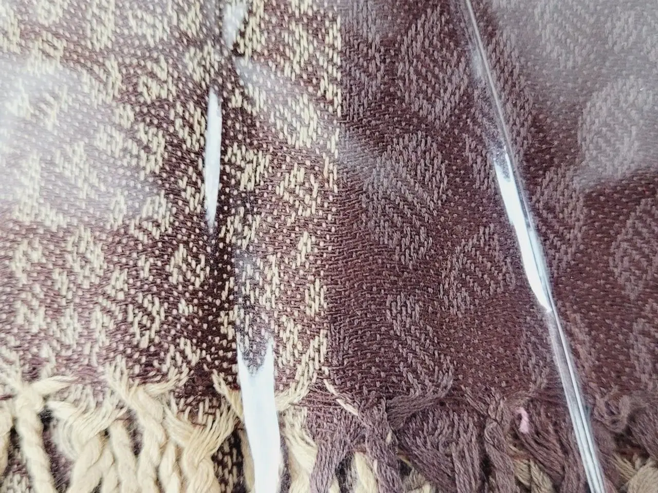 Billede 4 - ⭐️- Elegant og Blødt Pashmina Tørklæde - UBRUGT