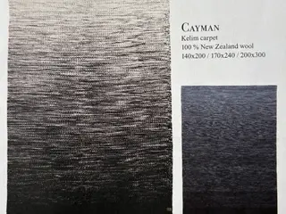 Gulvtæppe KILROY INDBO Cayman Sort/Offwhite 140x200