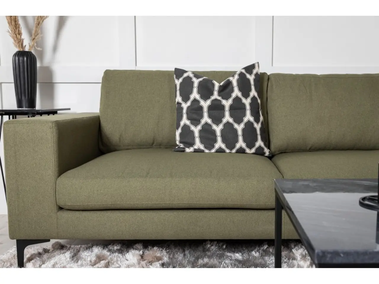 Billede 11 - Bolero 3 personers Sofa - Sort og Grøn