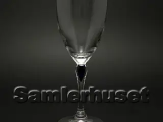 Blå Saphir Snapsglas H:120 mm.