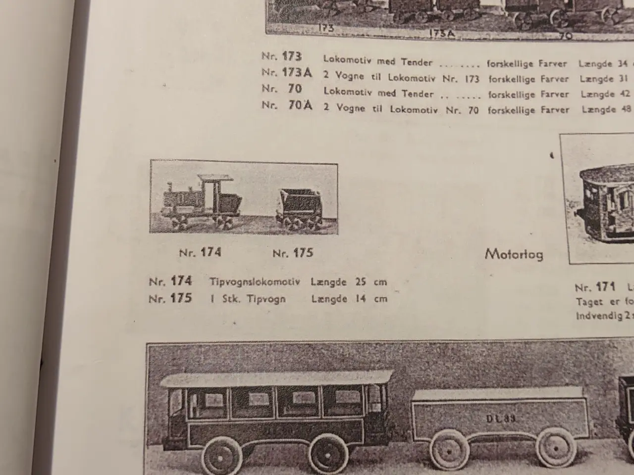 Billede 8 - Fængselslegetøj:Lokomotiv+tipvogn.I kat.fra 1933.