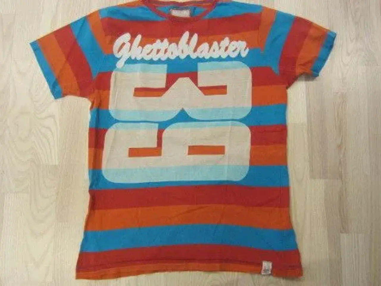 Billede 1 - Str. M, stribet t-shirt