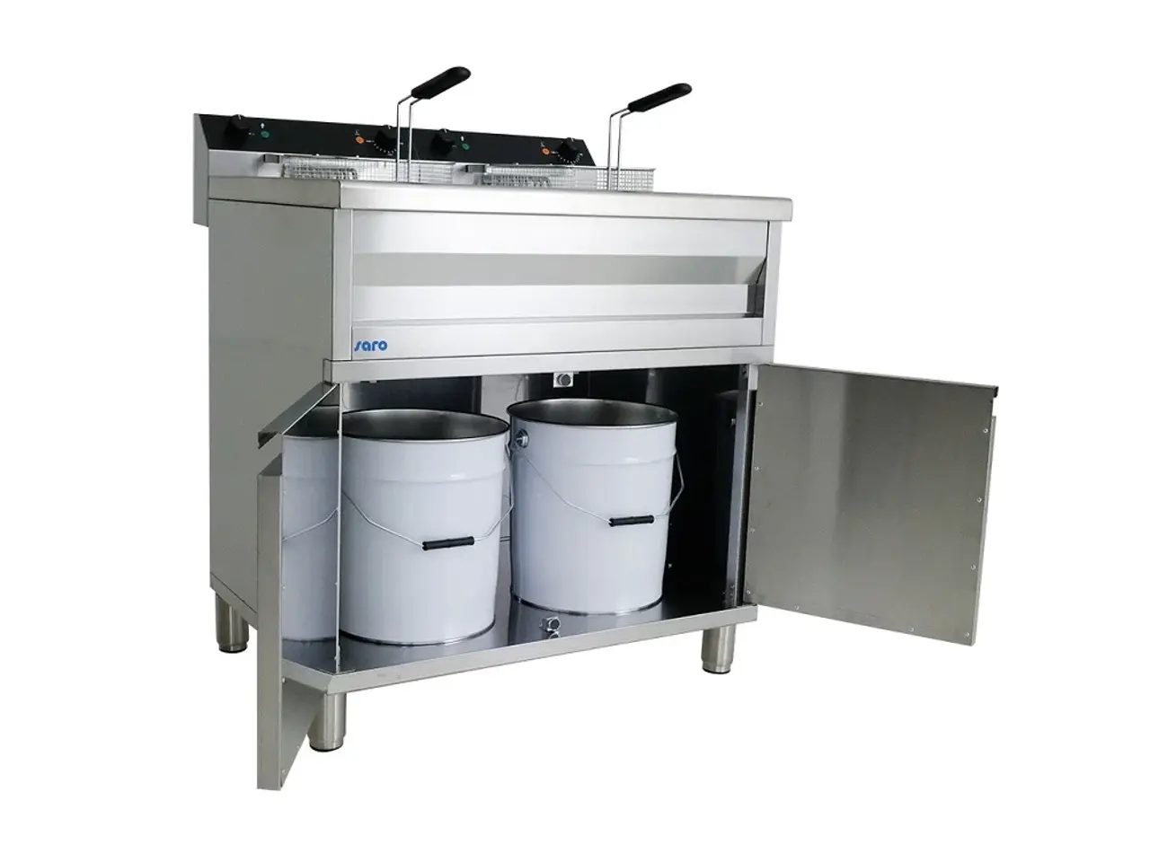 Billede 6 - Industri Dobbelt Frituregryde 2x 12 Liter – 18 kW