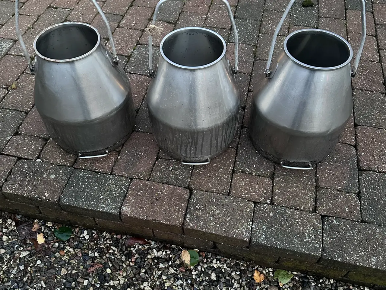 Billede 1 - Mælkespande i rustfrit stål