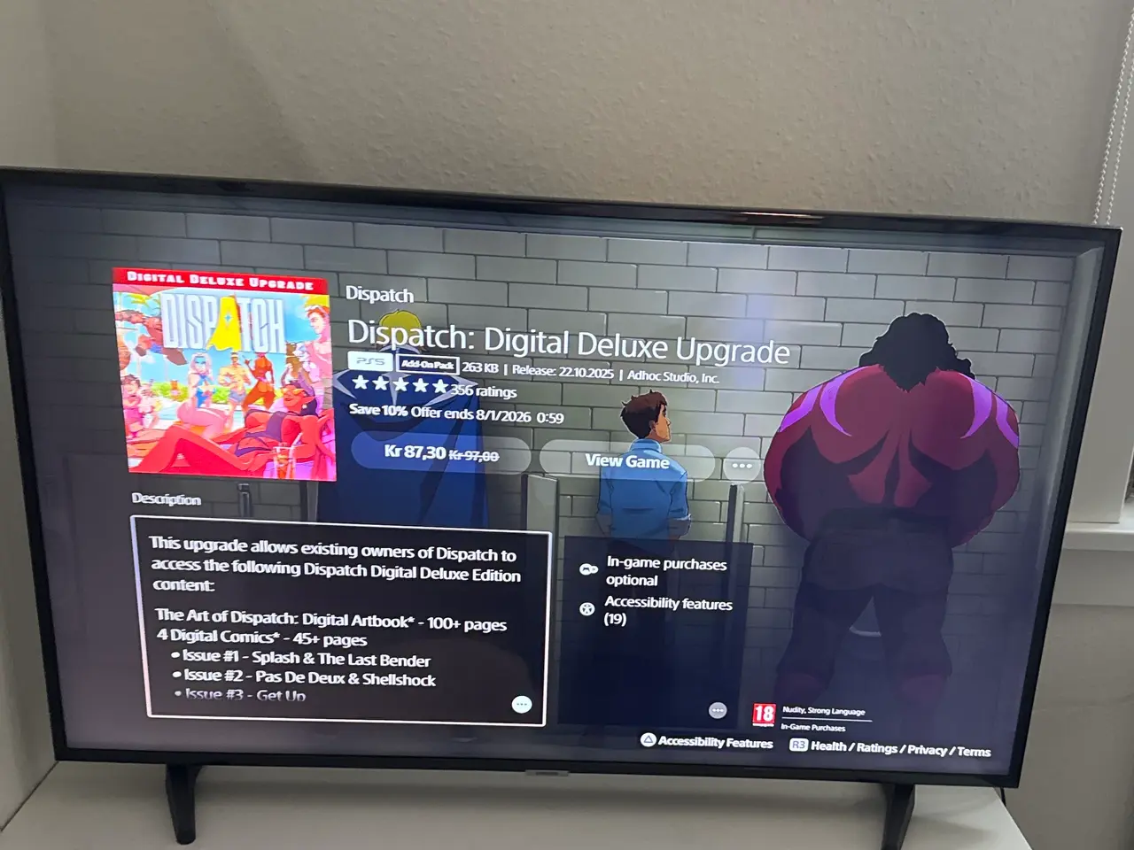 Billede 7 - Playstation 5 + TV + spil