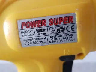 Bore- og skruemaskine, Power Super