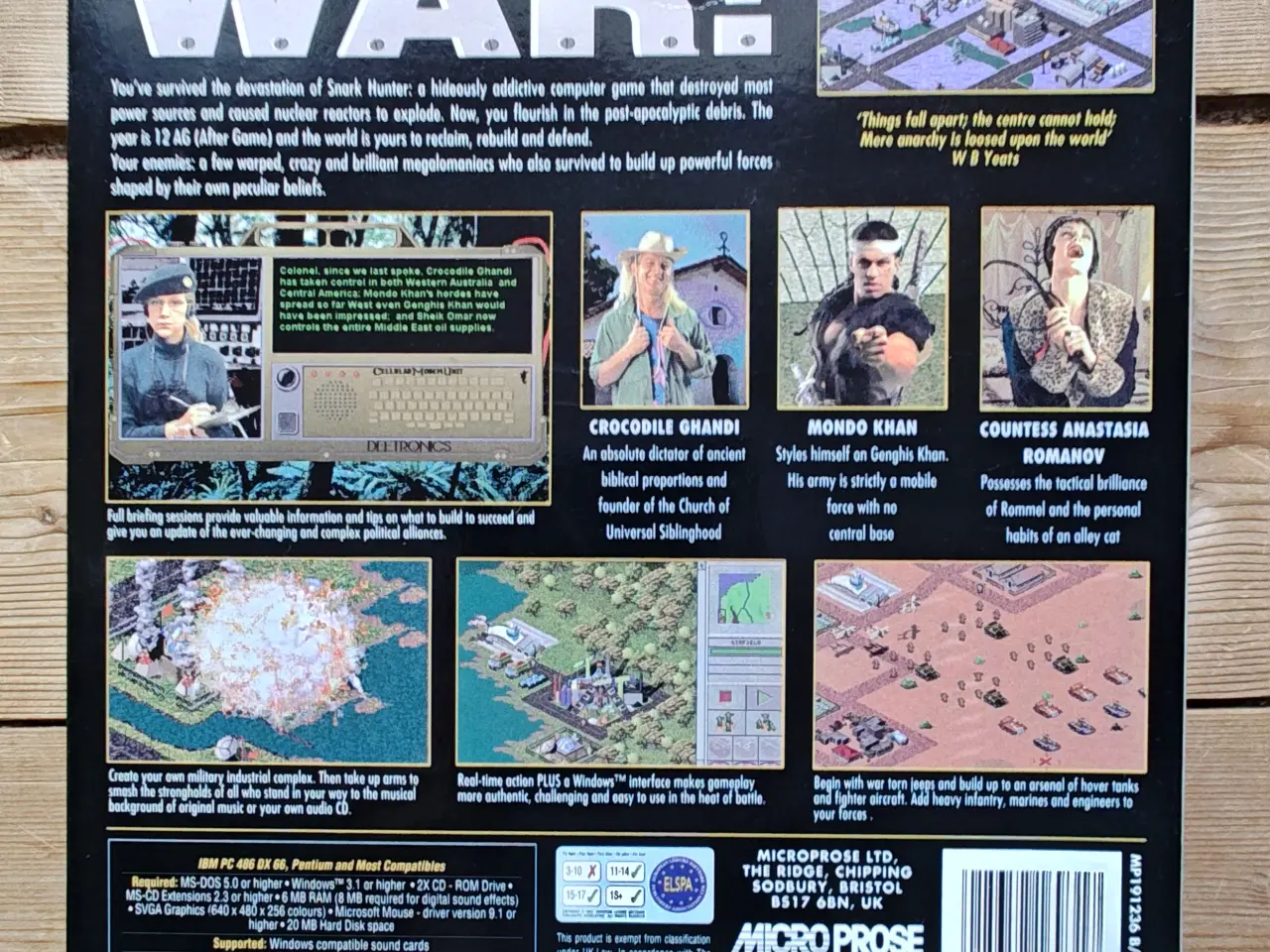 Billede 2 - This means war PC Spil fra Micro Prose 1996