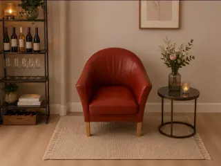 Mogens Hansen MH80 med Gefion læder cognac.