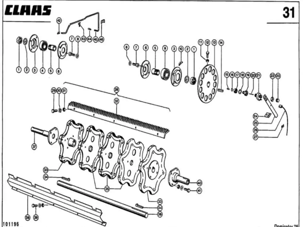 Billede 1 - Reservedels katalog til Claes Dominator 76