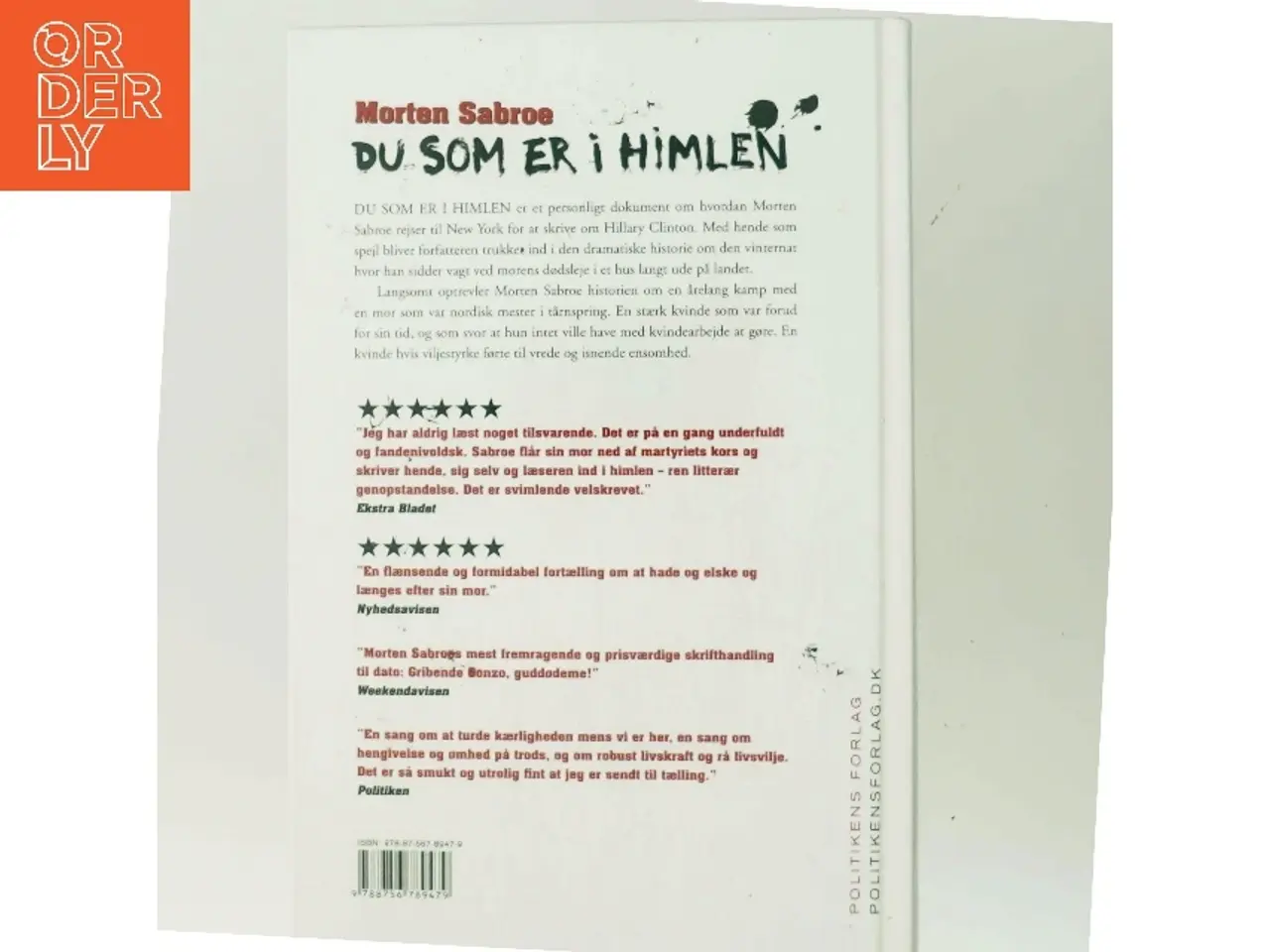 Billede 3 - Du som er i himlen af Morten Sabroe (Bog)