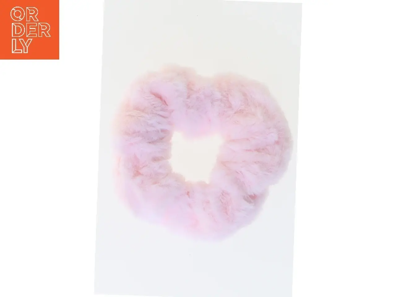 Billede 1 - Lyserød pels scrunchie (str. Ø 10 cm)