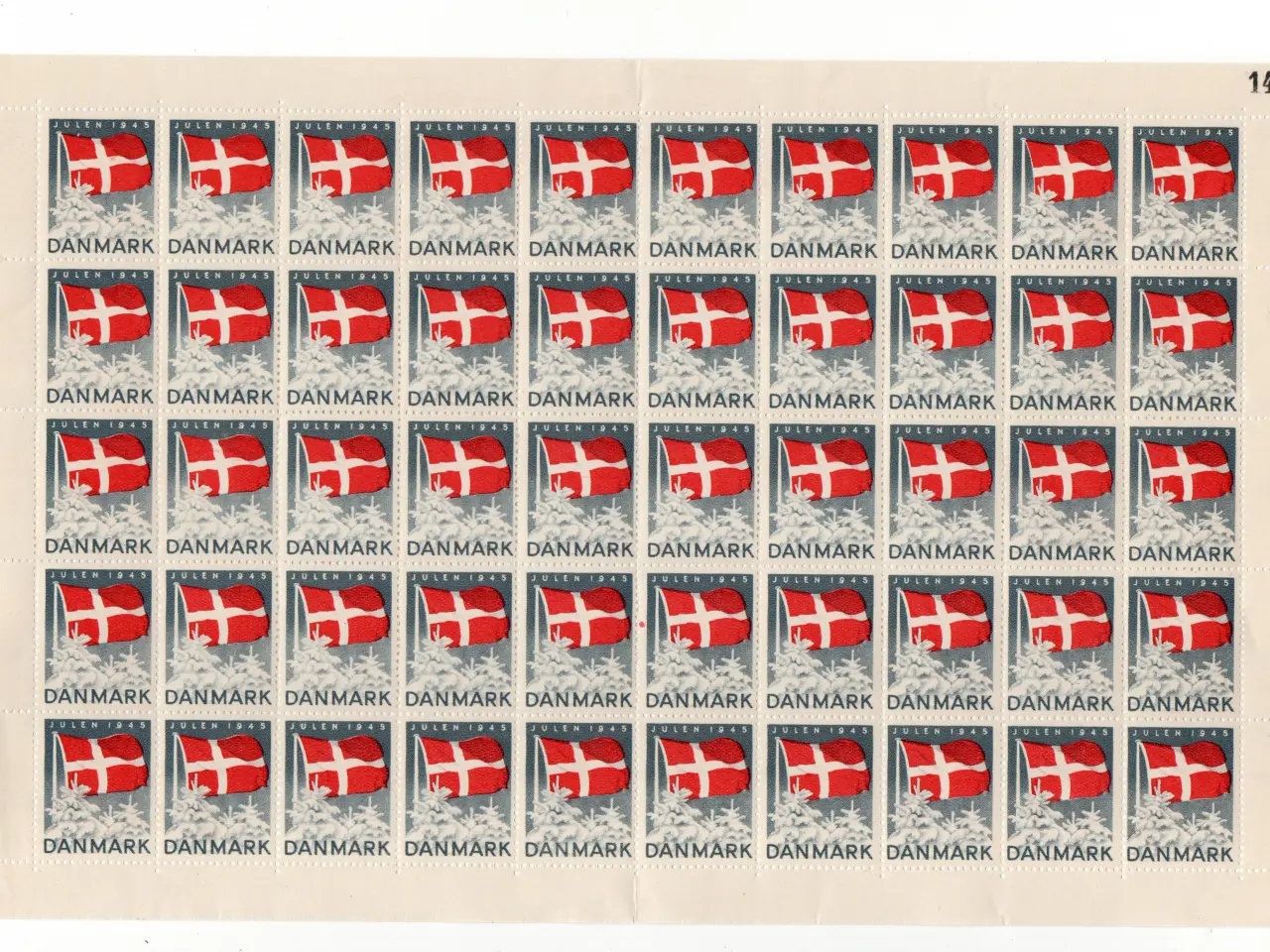 Billede 1 - Juleark helark 1945 DK