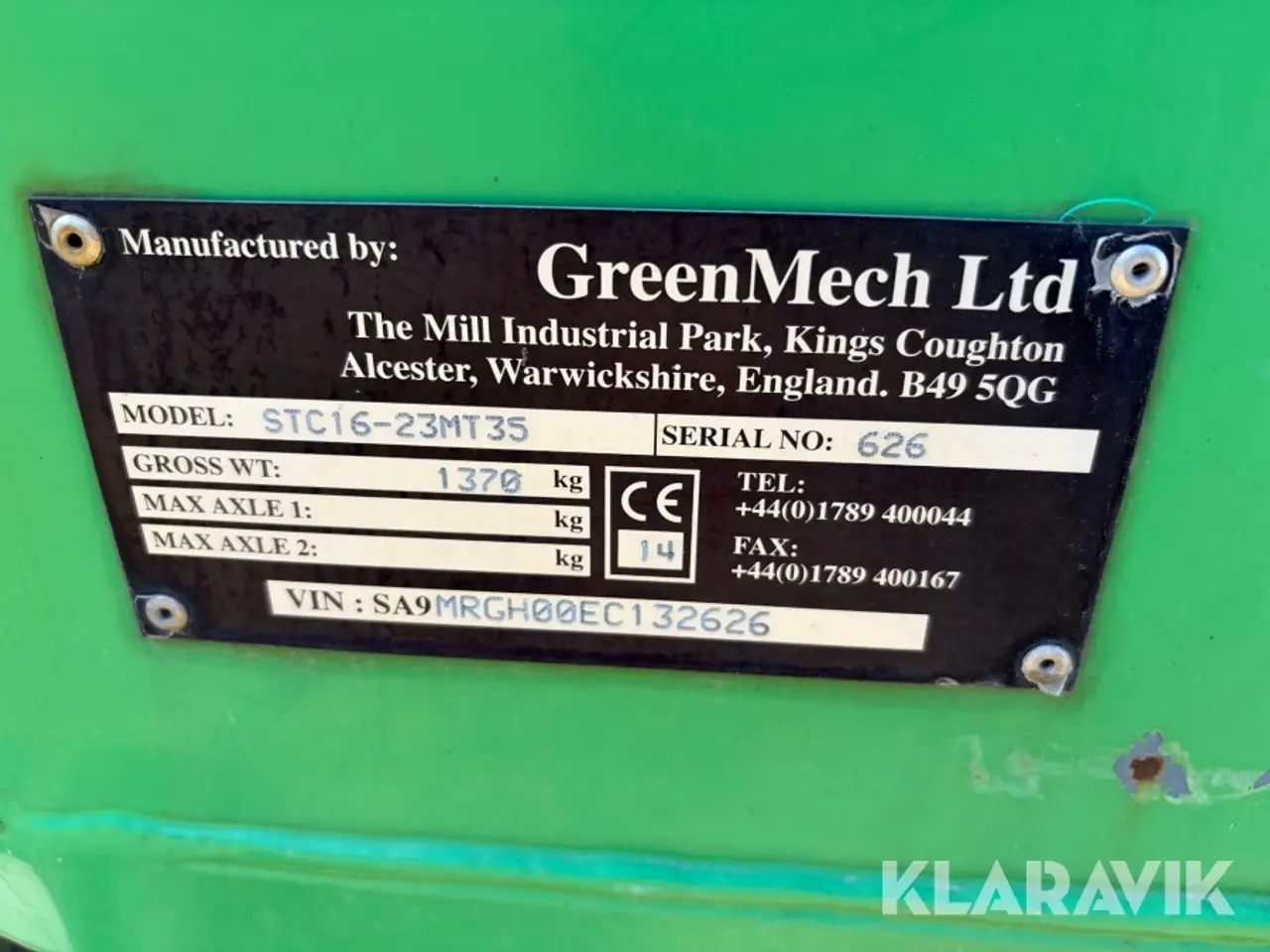 Billede 5 - Flishugger GreenMech STC16-23MT35 - Safe-Trak på larvefødder