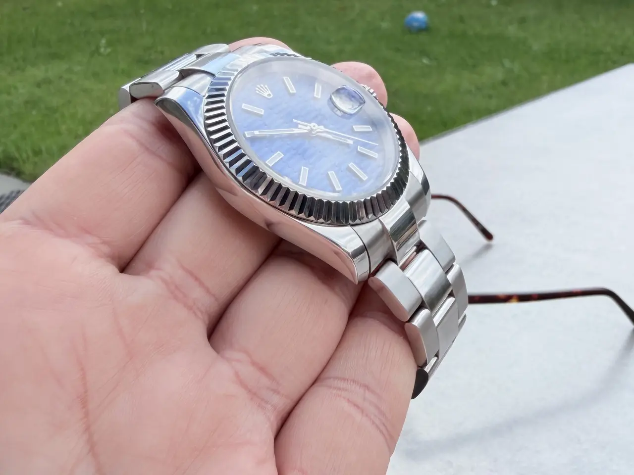 Billede 2 - Datejust blå 