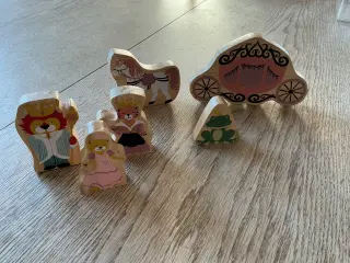 Trælegetøj, klodser med tryk på begge sider.