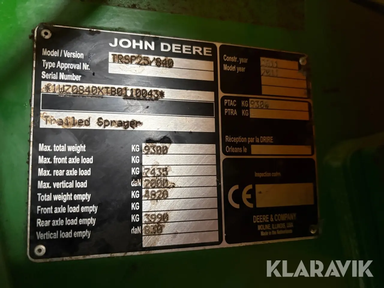 Billede 8 - Marksprøjte John deere TRSP25/840i