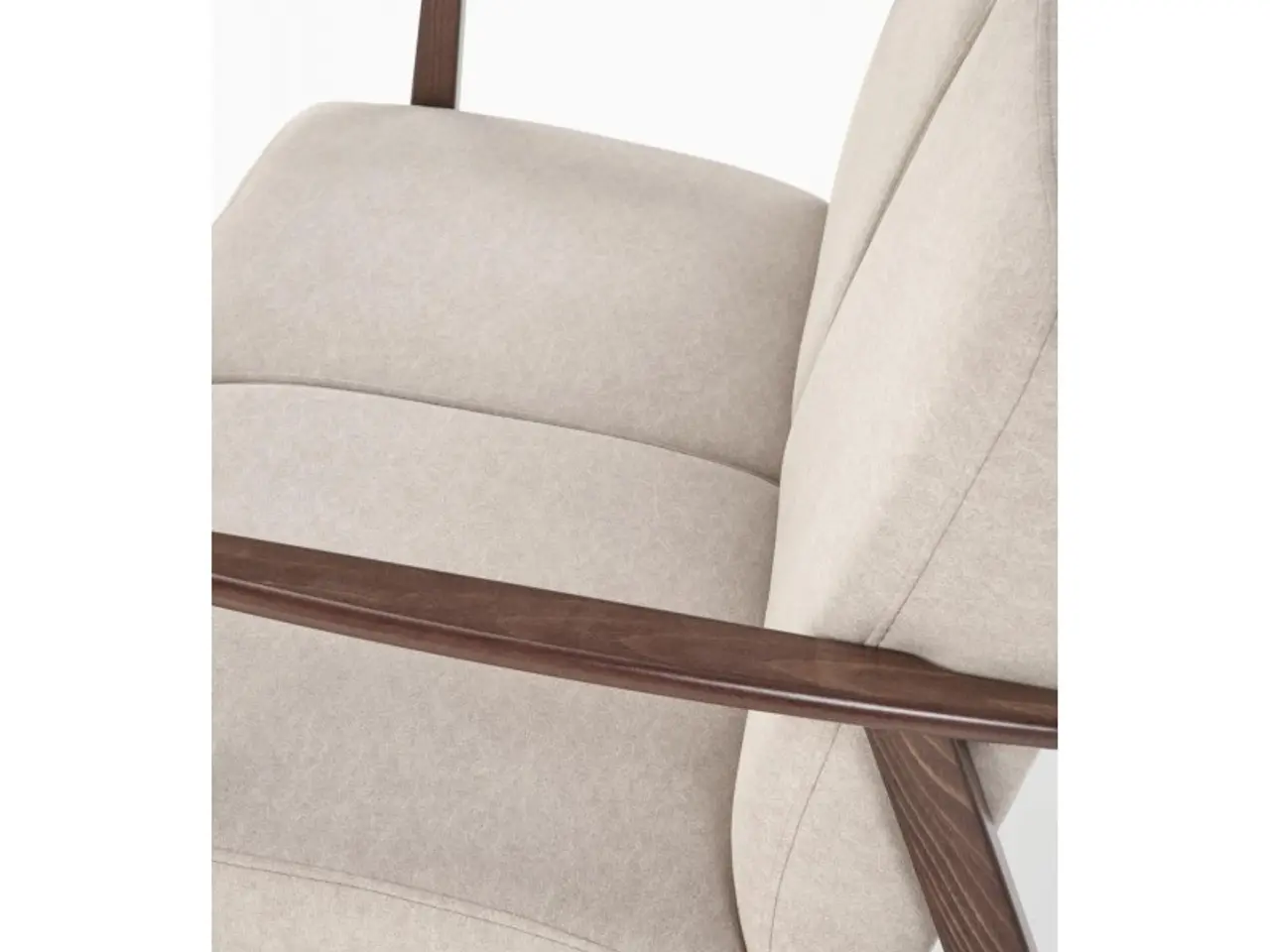 Billede 7 - MILANO 2S sofa, Beige CASTEL#15 / mørk Valnød